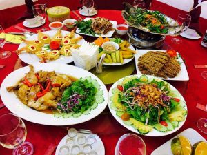 Cỗ cưới trống đồng