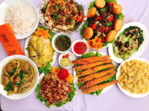 Cỗ cưới trống đồng