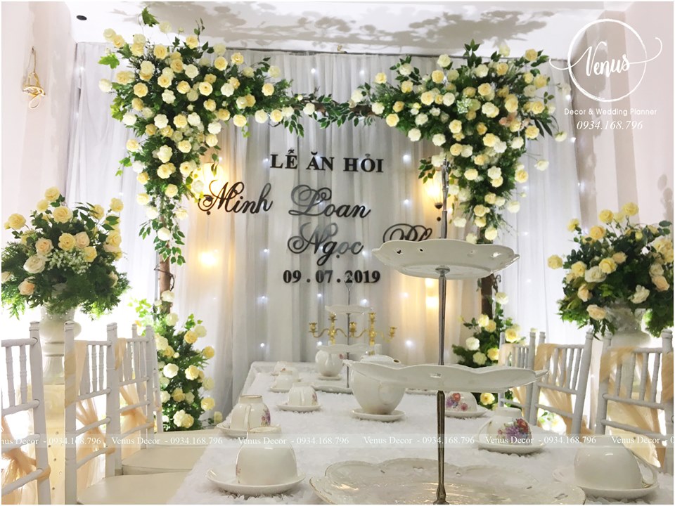 trang tri lễ ăn hỏi nhà gái