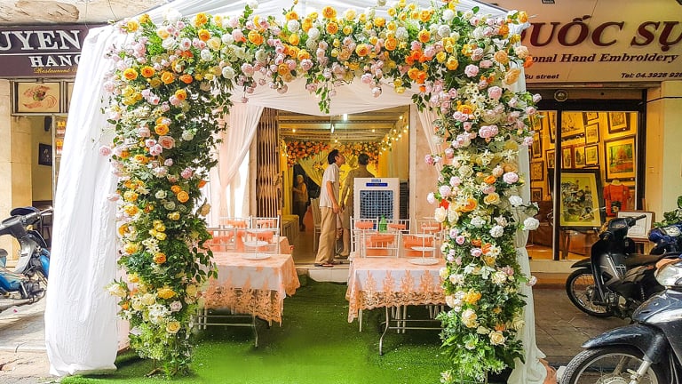 Rạp cưới đẹp tại Đống Đa