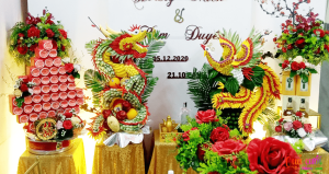 4 mâm quả đám cưới