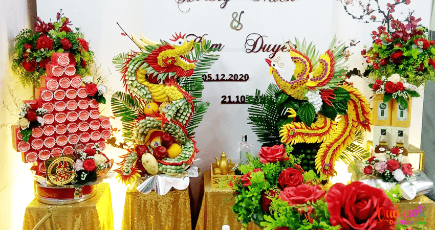 4 mâm quả đám cưới