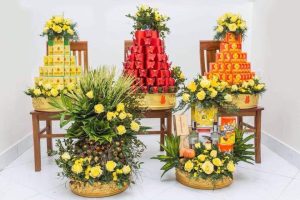 Mâm quả cưới hỏi gồm những gì