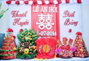 Mâm quả cưới hỏi gồm những gì
