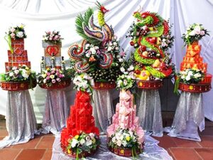 cách làm tráp ăn hỏi rồng phượng