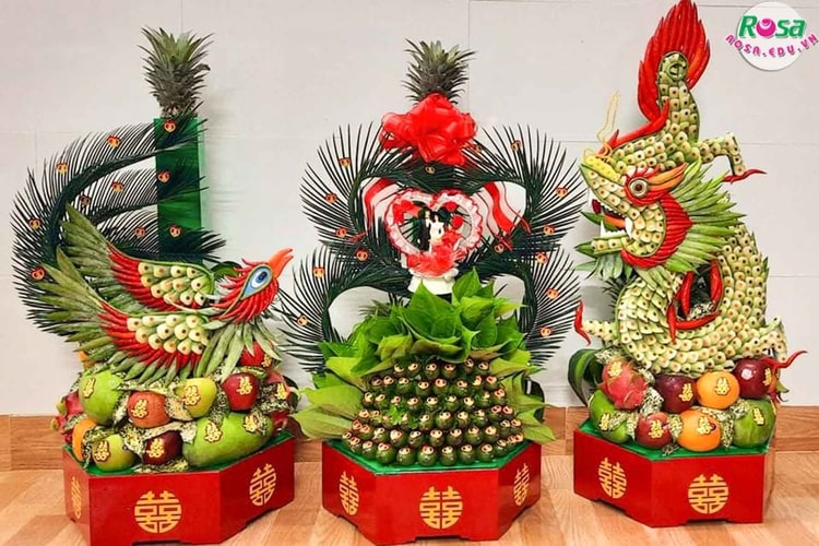 Mâm quả cưới hỏi gồm những gì