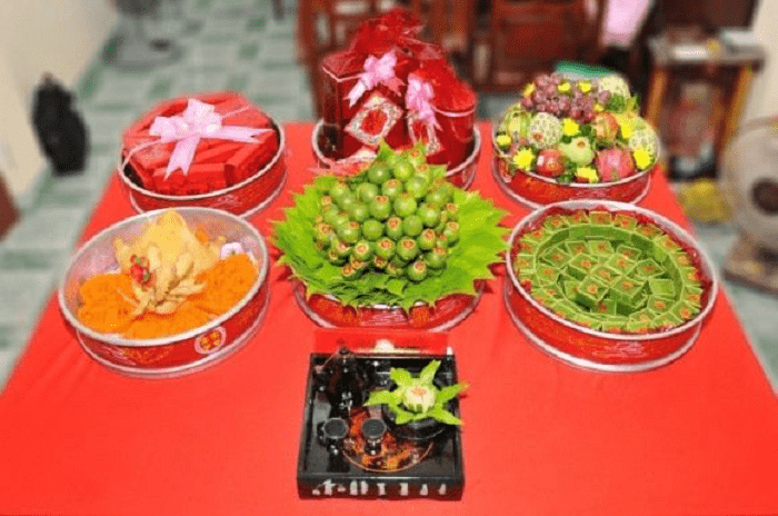 Mâm quả cưới hỏi đẹp