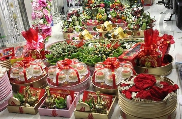 Mâm quả cưới hỏi miền nam