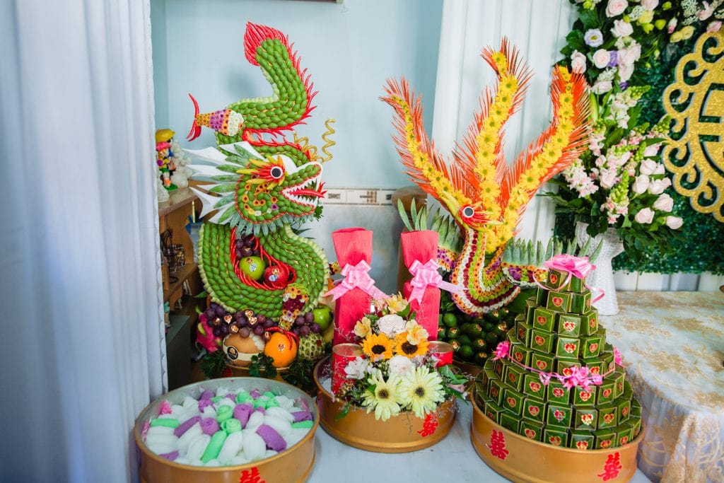 Mâm quả đám cưới có gì