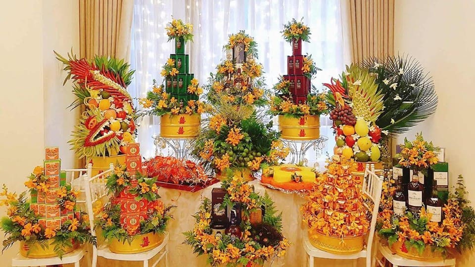 Mâm quả đám cưới miền trung