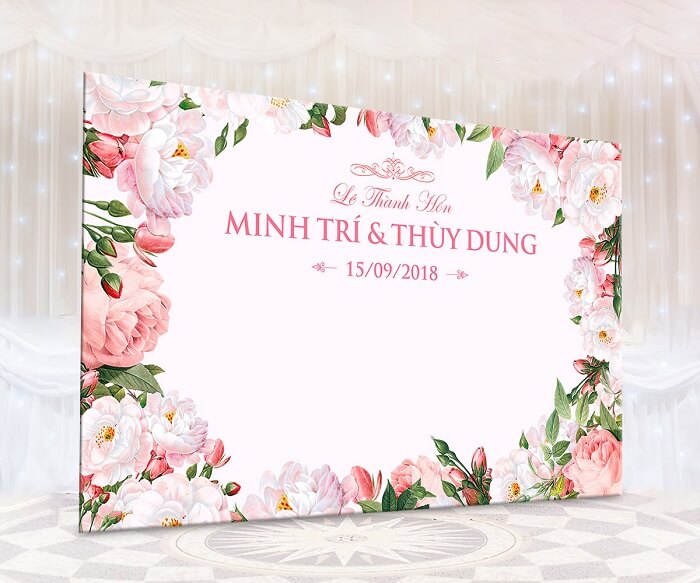 phông bạt đám cưới đẹp hà nội