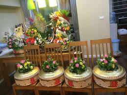 Cách sắp xếp tráp ăn hỏi
