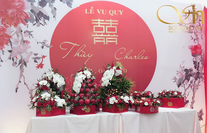 mâm quả cưới 6 quả