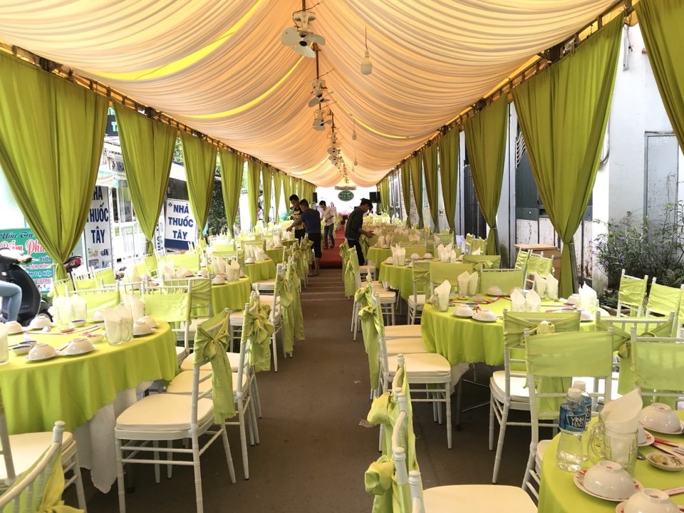 Rạp cưới đẹp tại Mê Linh