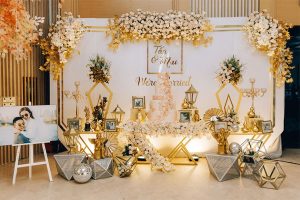 Trang trí bàn gia tiên ngày cưới