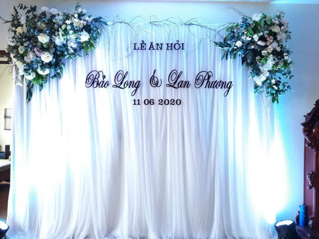 dịch vụ trang tri lễ ăn ghỏi tại long biên