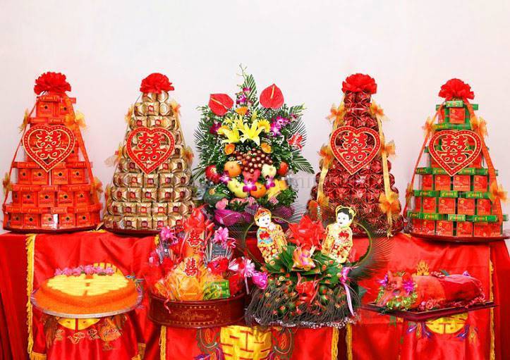 Dịch vụ mâm quả ngày cưới tại Quốc Oai